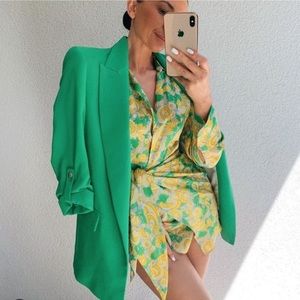 ZARA SHORT PRINTED DRESS WITH HEADBAND